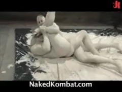 Two titans battle naked in the mud
