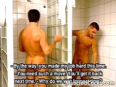 Workout Extends To The Shower   - By Muscled Cocks