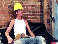 Double Fucked By Two Cocks   - By His First Huge Cock