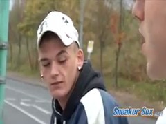 Sock Fuck on the Tram   - By Sneaker Sex