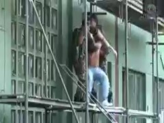 A hot builder in trouble   - By Gay War Games