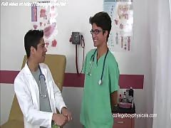 Two excited doctor gays