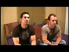 Sexy Muscled Studs First Gay BJ  - By Dirty Tony