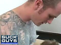 Sucking Off Tattooed Muscle Stud  (Full Preview)  - By Suck Off Guys