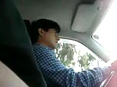 Jerking Off Next To Taxi Cab Driver