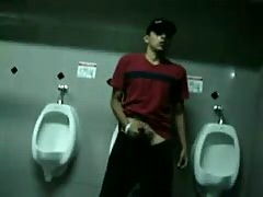 Jerking Off In A Public Restroom