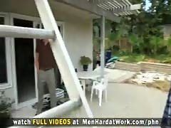 Handyman Hard At Work